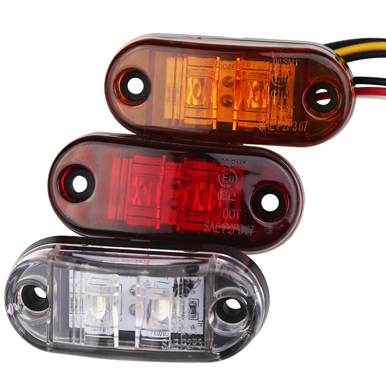 Truck Small Side Light 24 V12v Waterproof Identification Light Grille Light Air-Guide Sleeve Led Clearance Lamp Width Lamp Turn Signal Light