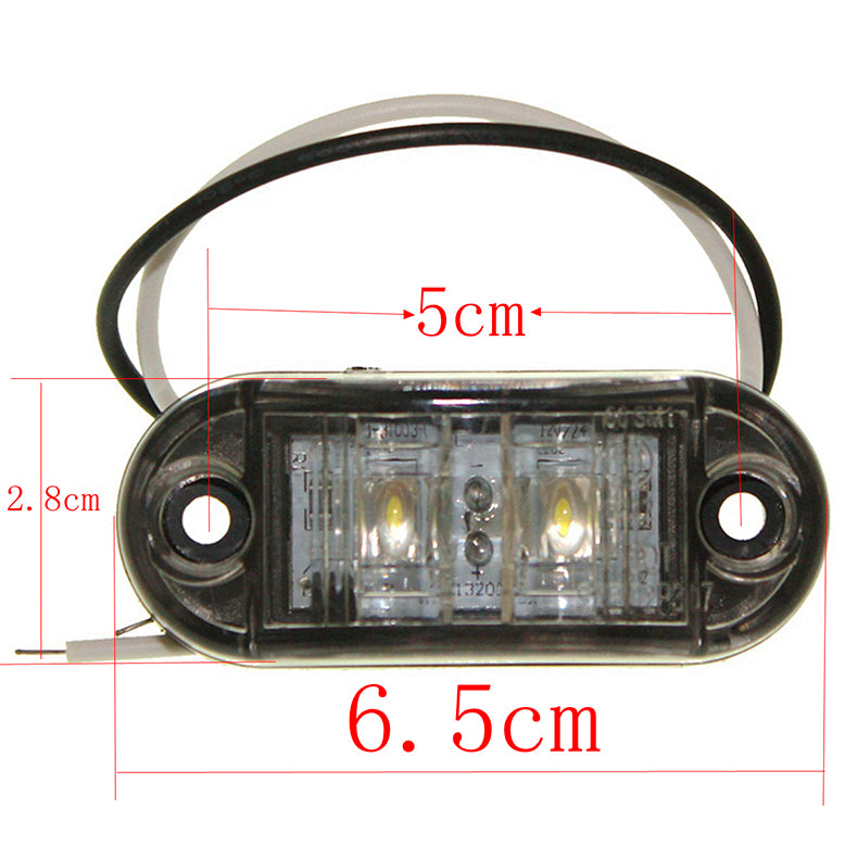 Truck Small Side Light 24 V12v Waterproof Identification Light Grille Light Air-Guide Sleeve Led Clearance Lamp Width Lamp Turn Signal Light