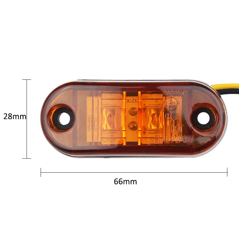 Super Bright Led Truck 12V Side Light Floor Waterproof Semi-Trailer Signal Display Wide Waist Light Taillight Wide Pressure 24V