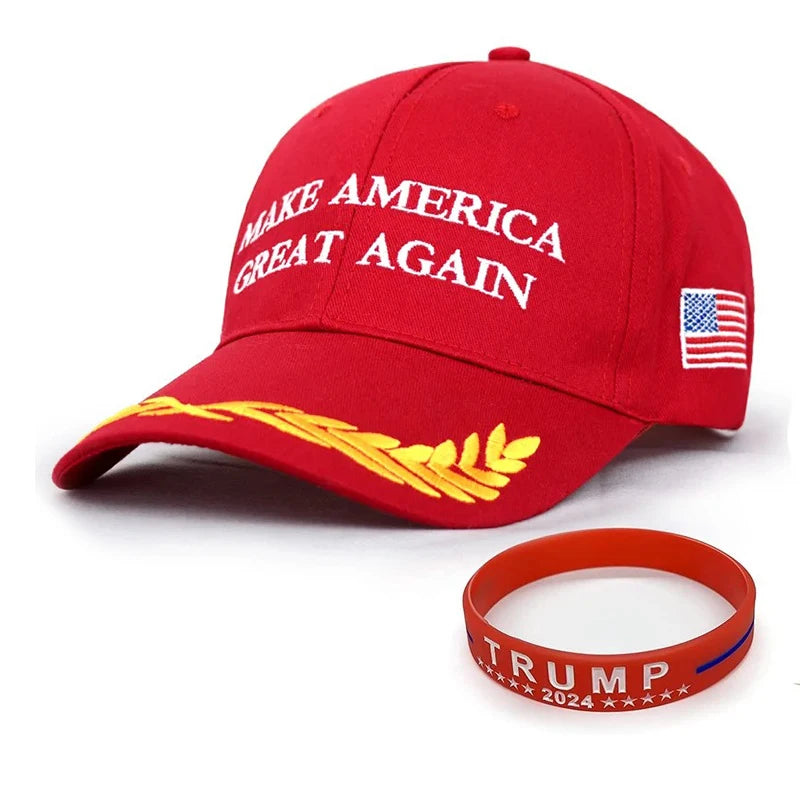 Make America Great Again Slogan Trump Republican Baseball Cap 2024 Republican Embroidered Hat Wholesale 45-47 Baseball Cap