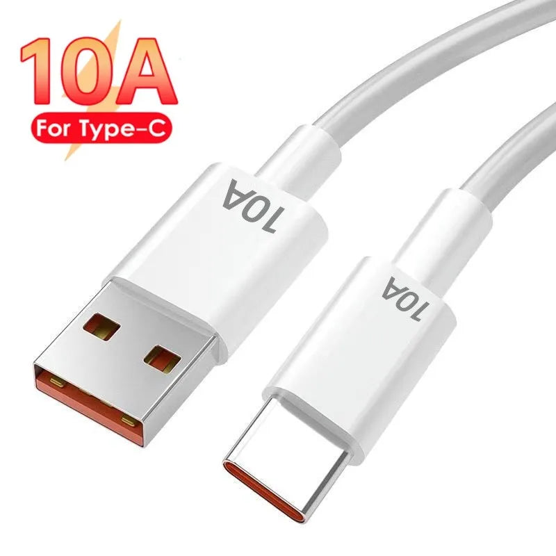 120W GaN USB Fast Charging Quick Charger 3.0 Type C Cable 10A Mobile Phone Charger For iPhone Huawei Samsung Xiaomi Wall Charger