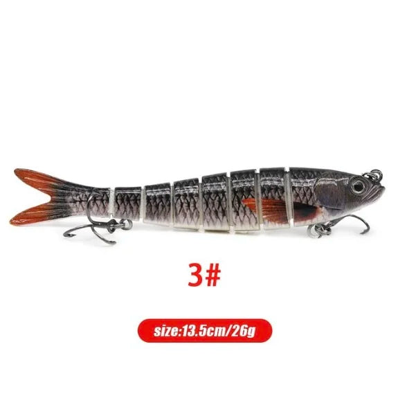 Luya-Bande D'appât Dur Bionique Articulé, Matériel De Pêche, 13.5cm, 26g