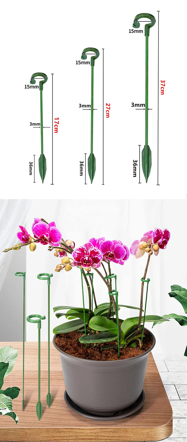 2/5/10pcs Plastic Plant Supports Flower Stand Reusable Protection Fixing Tool Gardening Supplies For Vegetable Holder Bracket