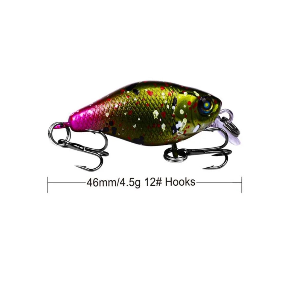 1 PCS Minnow Fishing Lure about 45mm 4.2g Crankbait Hard Bait Topwater Artificial Wobbler Bass Japan Fly Fishing Accessories