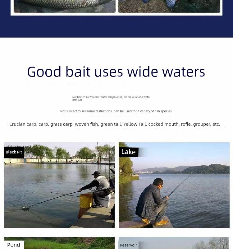 September 18 Field Battle Blue Carp Bait Wild Fishing Catfish Carp Food Old Three Formula Widely Loved Pull Bait Line Yitang