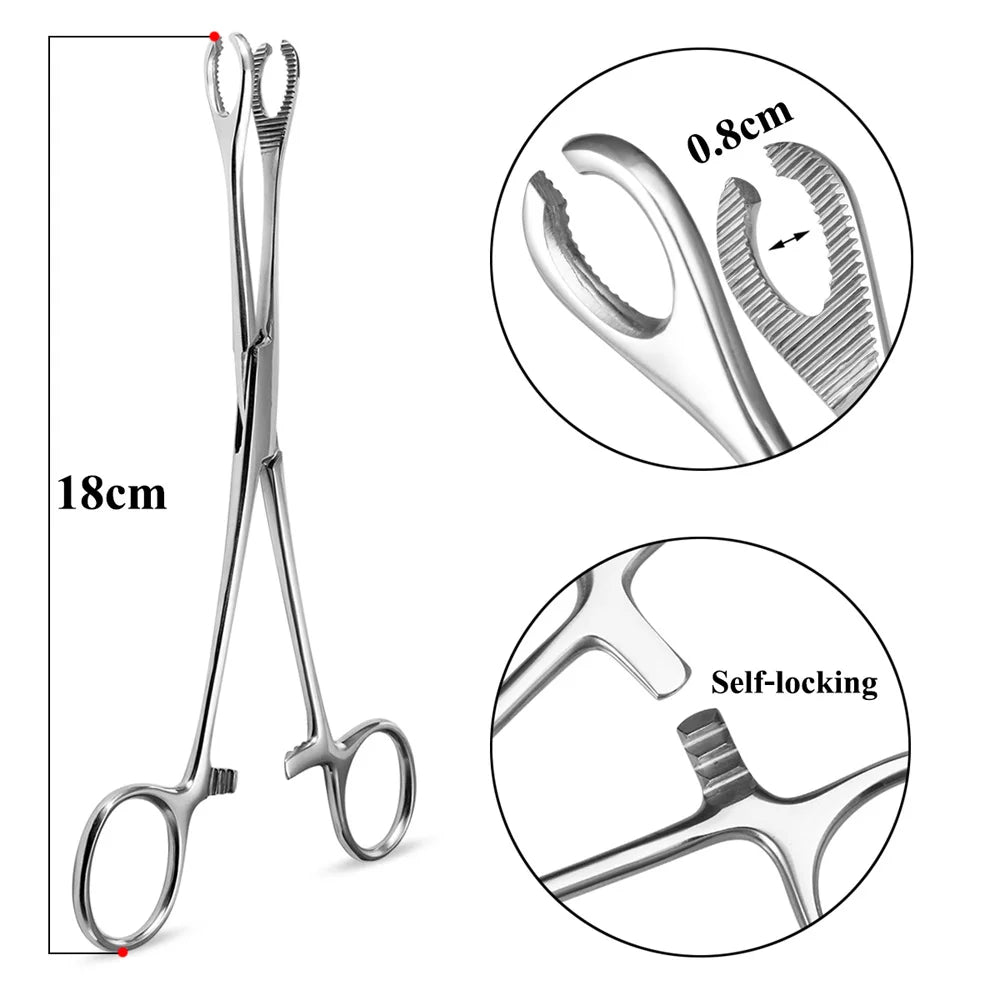 1pc Piercing Tattoo Clamp Surgical Steel Piercing Pliers Tools Dermal Anchor Hemostat Forceps Punchers Setpum Catilage Belly Lip