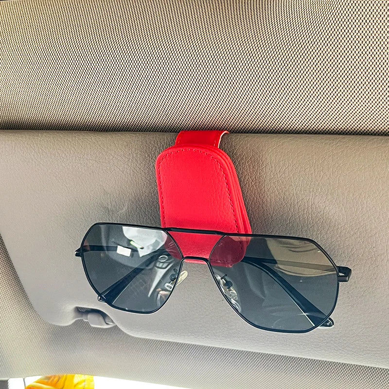 Universal Car Auto Sun Visor Glasses Box Sunglasses Clip Card Ticket Holder Stand Fastener Pen Case Eyeglasses Car Accessories