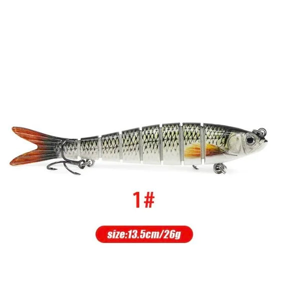 Luya-Bande D'appât Dur Bionique Articulé, Matériel De Pêche, 13.5cm, 26g