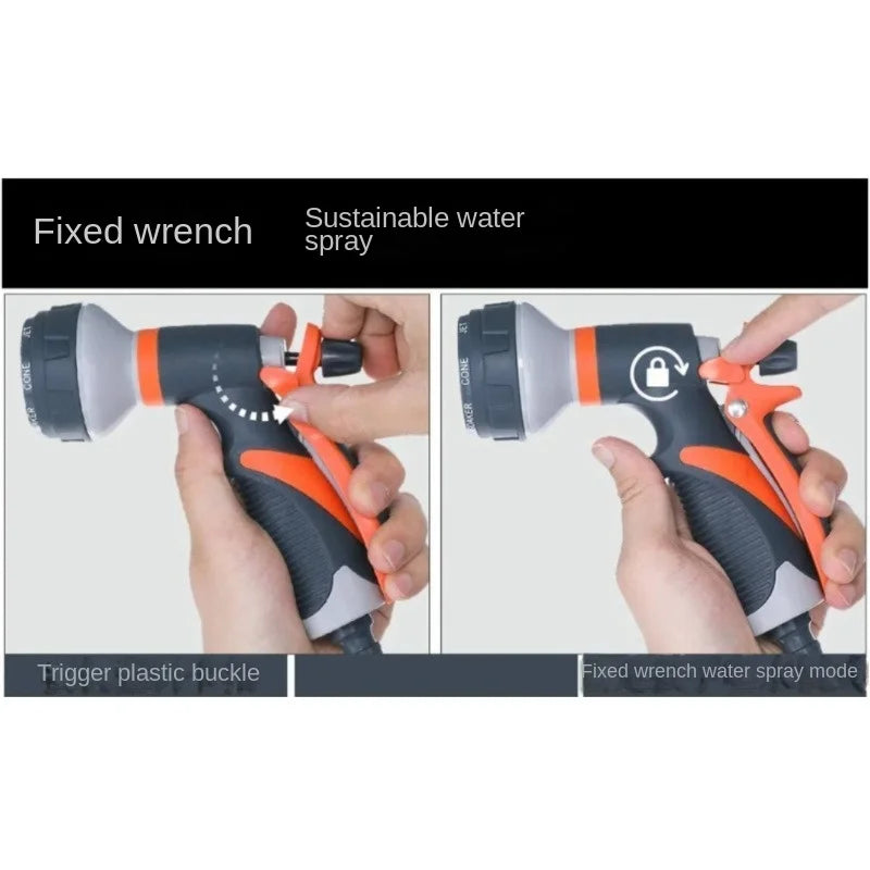 Clearance_Spray Lawn Watering Multi-Function Car Wash High Pressure Durable Hand-Held Tools Hose Sprinkle Nozzle Garden_Continuo