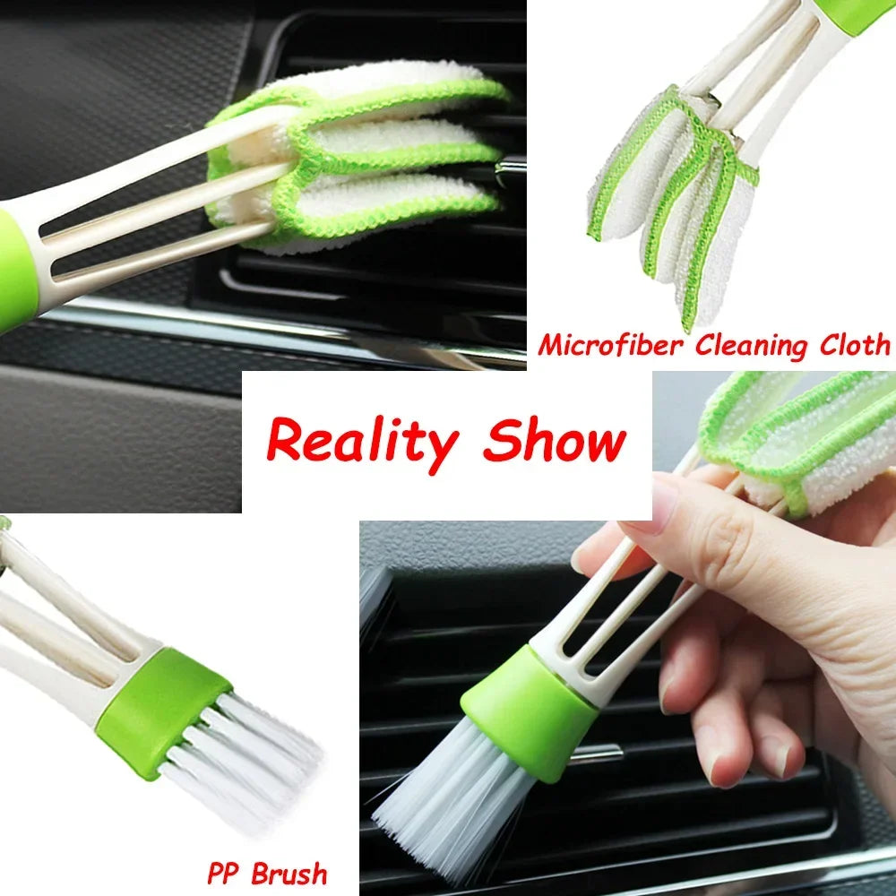 KJOY 2025 New Car Cleaning Kit Scrubber Drill Detailing Brush Set Air Conditioner Vents Towel Polisher Car Auto Detailing Tools