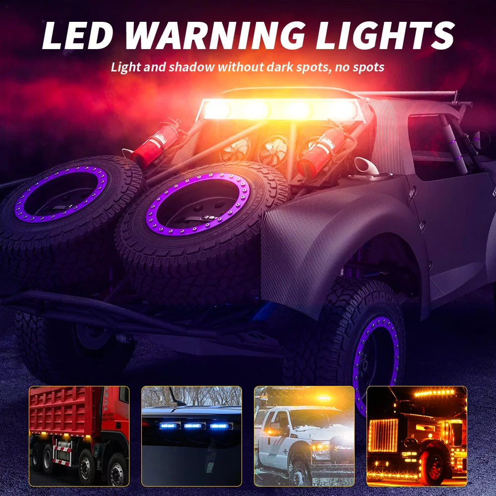 2pcs Tail LED Lights 10'' 15LED DRLs Brake Turn Tail Lights Assembly DC12V/24V Trailer Identification Light.