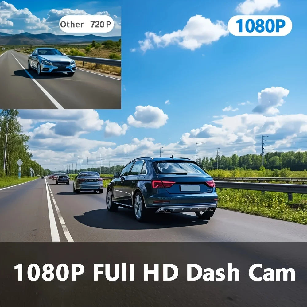 Dash Cam Front and Inside FHD 1080P Recording Car DVR Cam Small Dash Camera for Cars