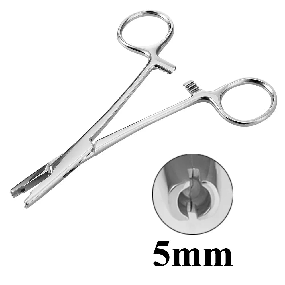 1pc Piercing Tattoo Clamp Surgical Steel Piercing Pliers Tools Dermal Anchor Hemostat Forceps Punchers Setpum Catilage Belly Lip