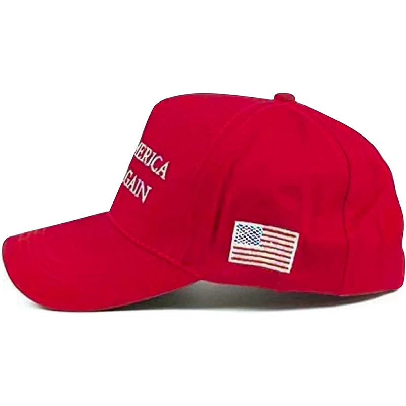 Make America Great Again Slogan Trump Republican Baseball Cap 2024 Republican Embroidered Hat Wholesale 45-47 Baseball Cap