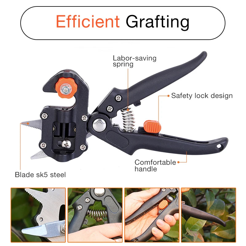 Grafting Scissor Fruit Tree Vaccination Secateurs Pruning Cutting Knife Garden Tools professional Farming Pruning Shears Tools