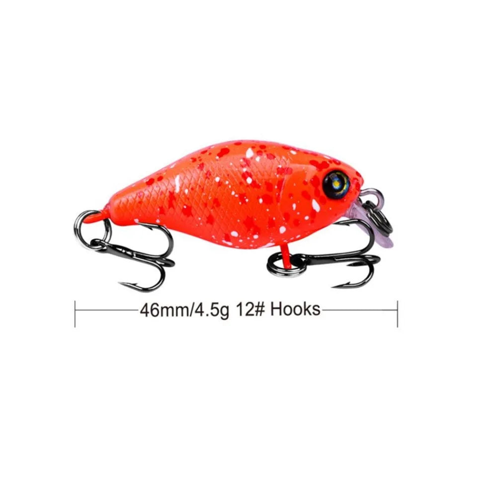 1 PCS Minnow Fishing Lure about 45mm 4.2g Crankbait Hard Bait Topwater Artificial Wobbler Bass Japan Fly Fishing Accessories