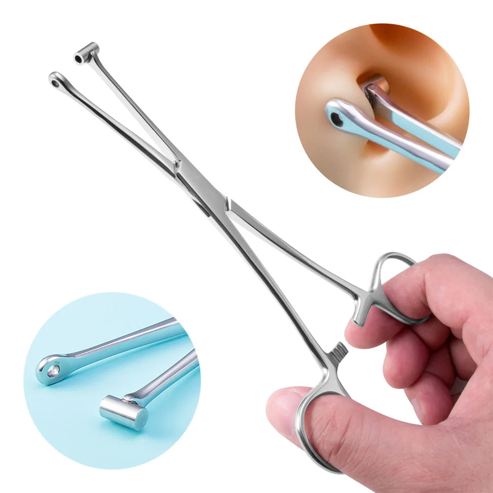 1pc Piercing Tattoo Clamp Surgical Steel Piercing Pliers Tools Dermal Anchor Hemostat Forceps Punchers Setpum Catilage Belly Lip