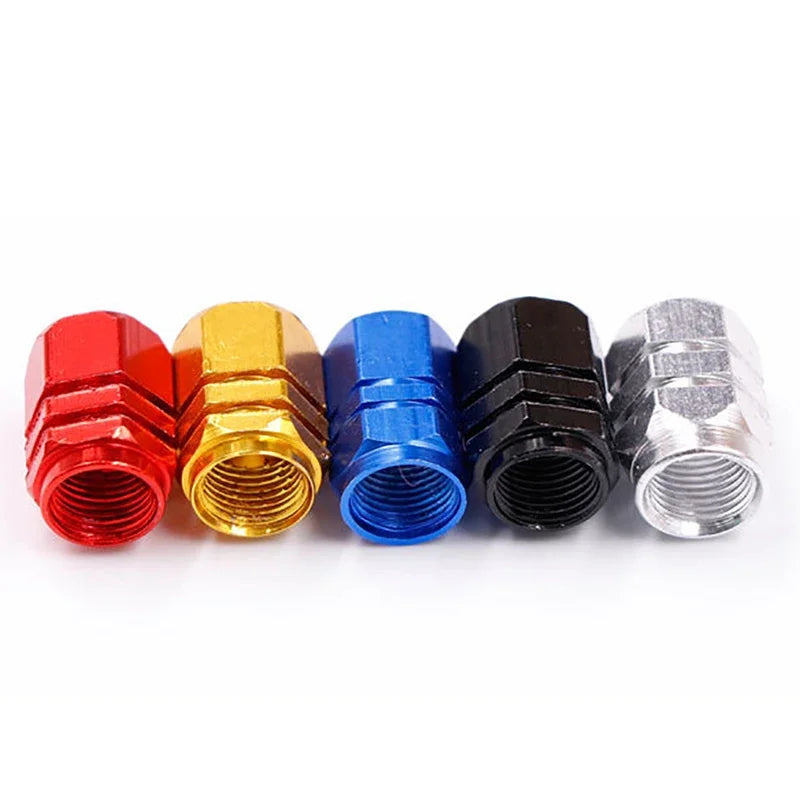 10Pcs Car Wheel Tire Valve Stems Caps Aluminum Tyre Rim Stem Covers Airdust Waterproof for BMW Auto Moto Car Accessories Tool