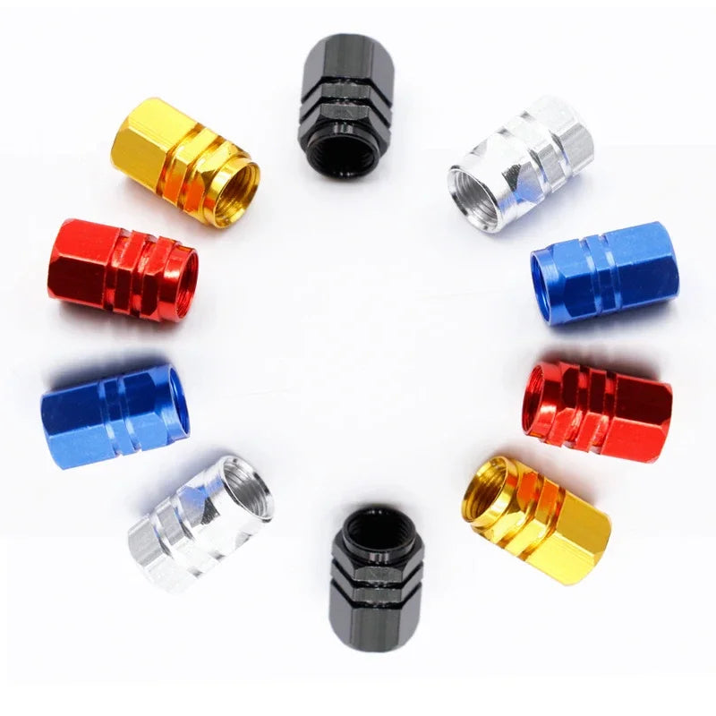 10Pcs Car Wheel Tire Valve Stems Caps Aluminum Tyre Rim Stem Covers Airdust Waterproof for BMW Auto Moto Car Accessories Tool