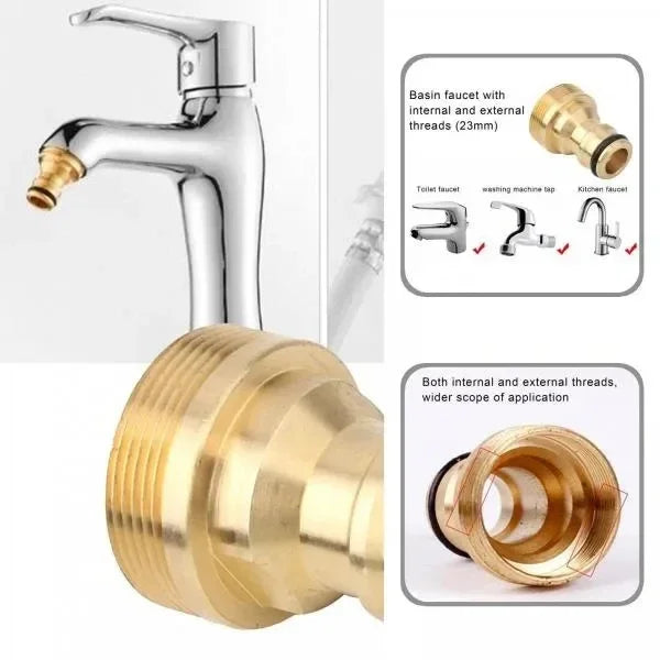 1/2/5PCS Universal Tap Kitchen Adapters Brass Faucet Watering Garden Tools Tap Connector Mixer Hose Adaptor Basin Fitting