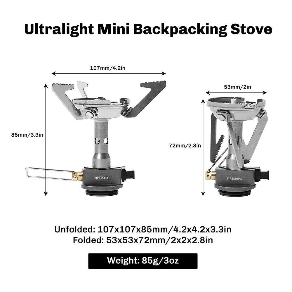 Fire-Maple GreenPeak Camping Stove Propane Camp Cooking Burner Portable Backpacking Stove with Piezo for Hiking Trekking Fishing