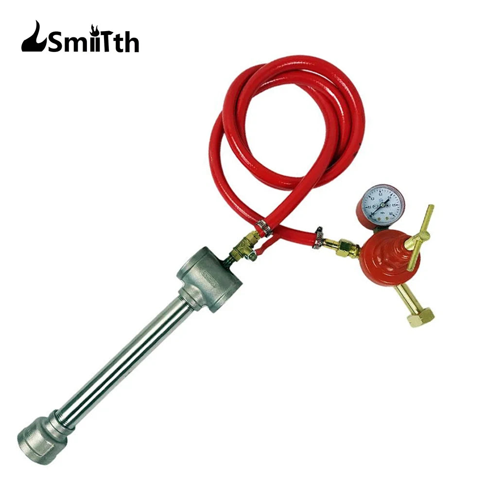 LSMIITTH Propane Gas Burner With Regulator 100,000 BTU Propane Furnace Burner Forge Foundry Raku Kiln Blacksmith Farrie Knife