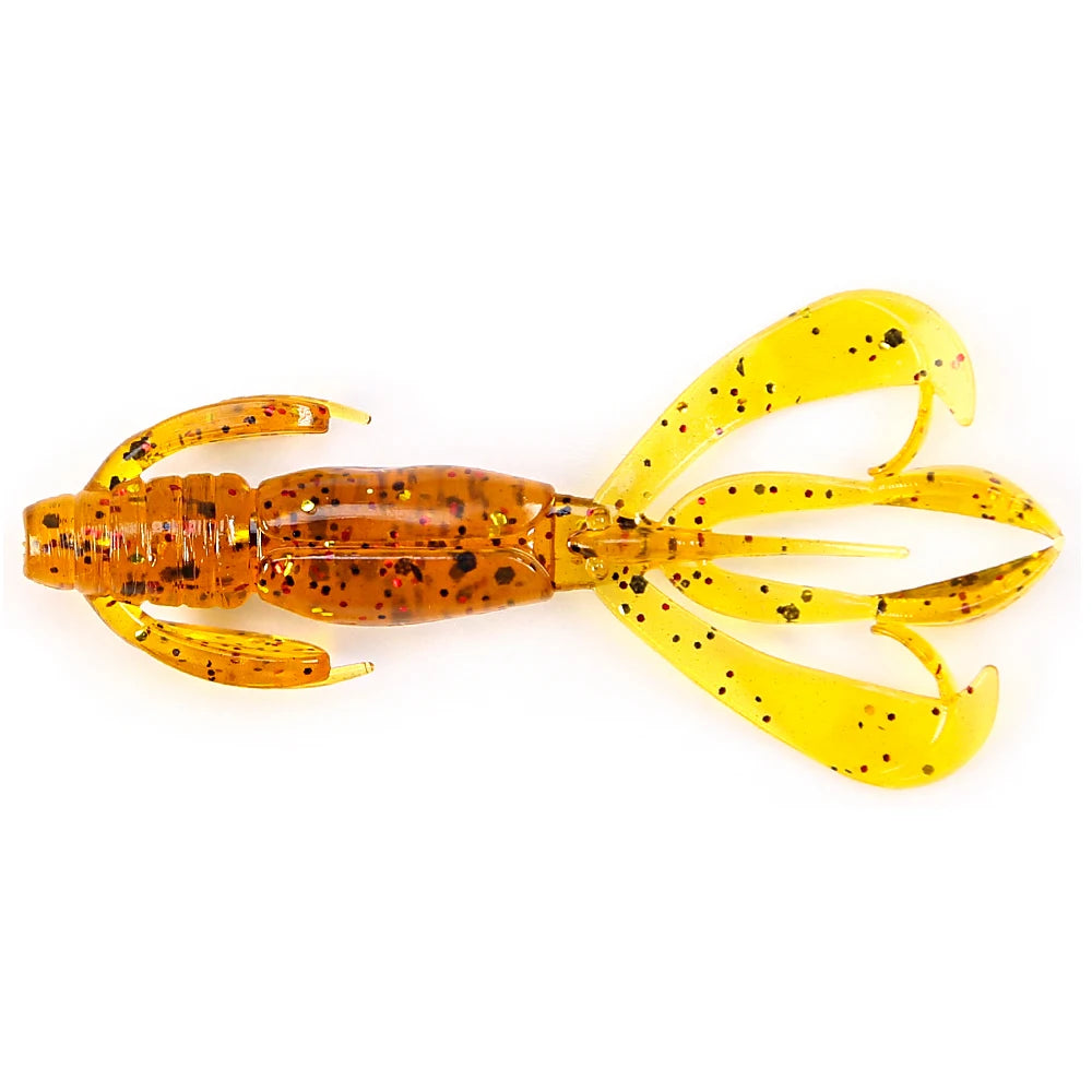 PEAK Floating Crazy Flapper Fishing Lures 40mm/60mm Soft Fishing Lures Soft Silicone Baits Shrimp Bass Peche Fishing Tackle