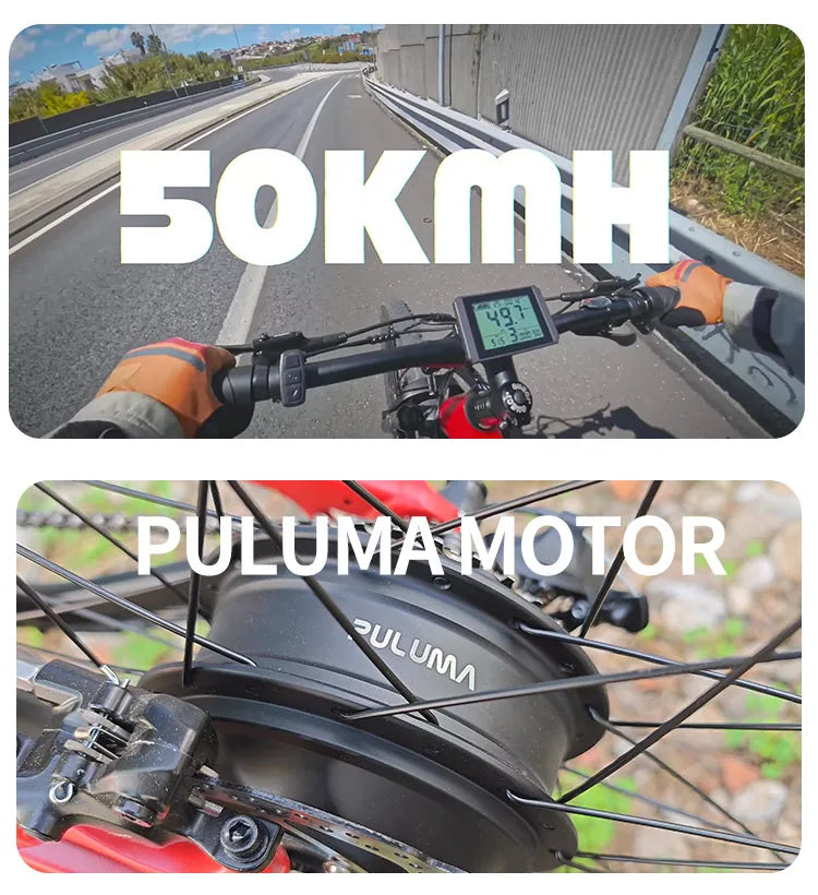 PULUMA PH001 Electric Bicycle 1000W Power Ebike 48V 20AH Panasonic Battery 27.5*2.8 Inch Tire Off-road Electric Mountain Bike