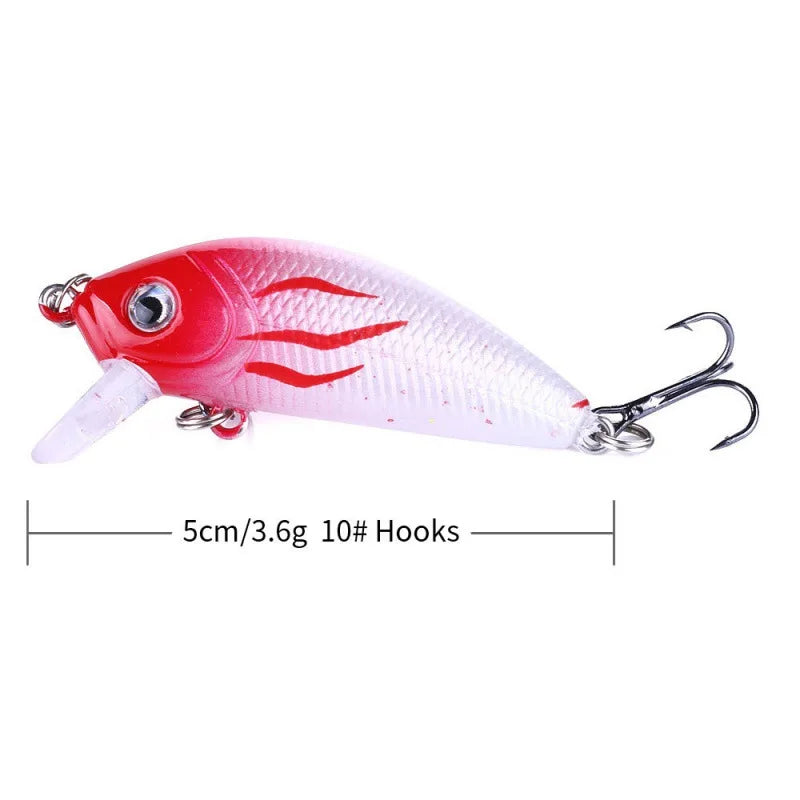 Minoluya Bait 3.6g 5cm Long Throw Floating Water Suspension Biomimetic Drag Fishing Fake Bait Fishing Tool