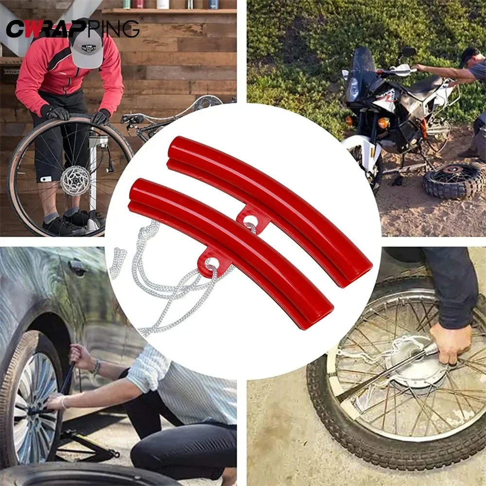 10PCS/Set Car Wheel Rim Protector Tire Changing Lever Tools Auto Spoon Tire Kit Auto Motorcycle Wheel Guard Rim Tyre Accessories