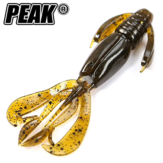 PEAK Floating Crazy Flapper Fishing Lures 40mm/60mm Soft Fishing Lures Soft Silicone Baits Shrimp Bass Peche Fishing Tackle