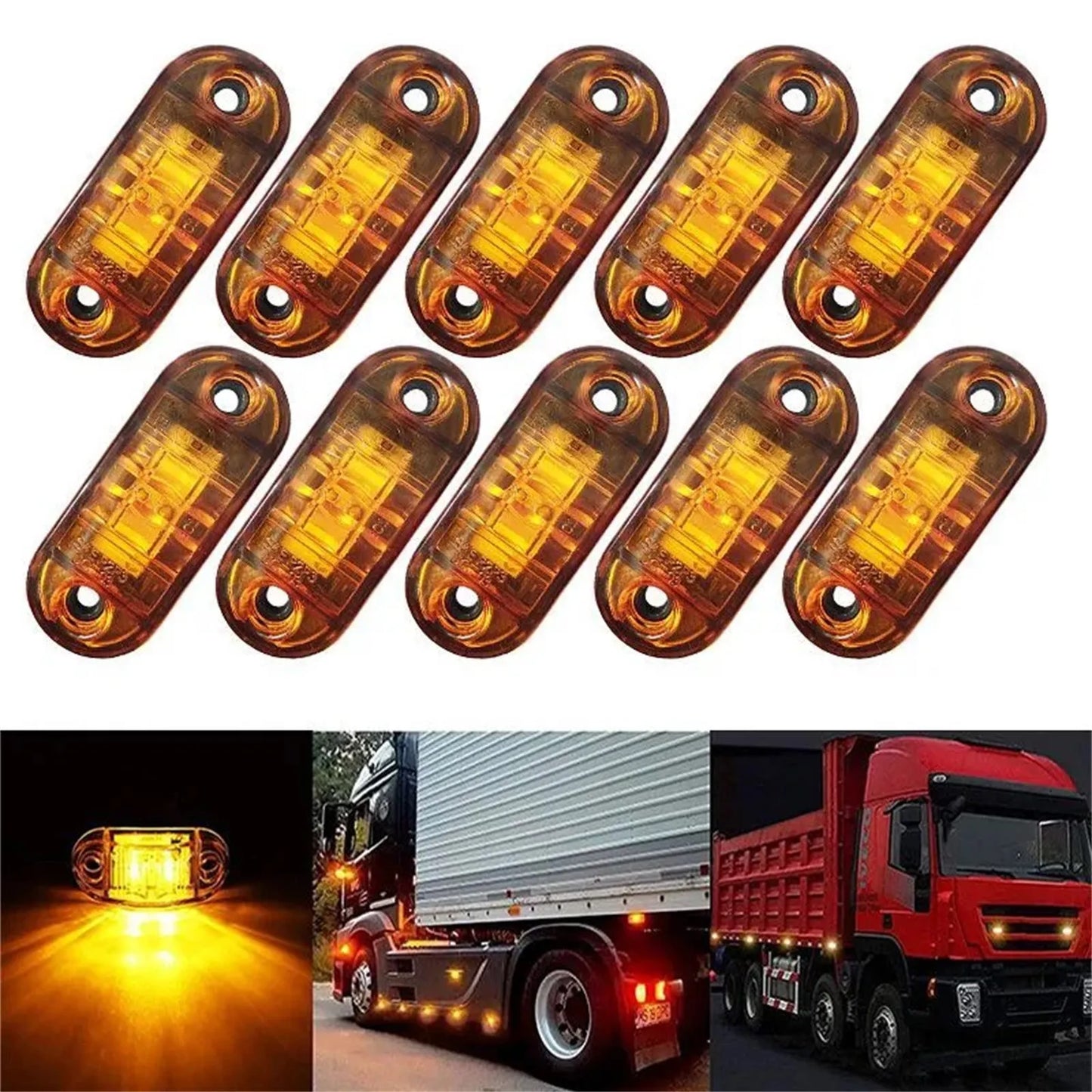 Tail Light Stop Brake Lights Waterproof Trailer Light Caravan Trailer LED Lamp 12 V 10 Pcs