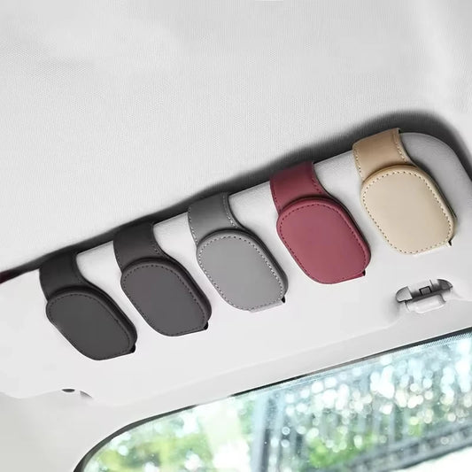 Universal Car Auto Sun Visor Glasses Box Sunglasses Clip Card Ticket Holder Stand Fastener Pen Case Eyeglasses Car Accessories