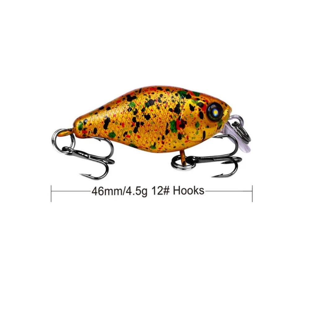 1 PCS Minnow Fishing Lure about 45mm 4.2g Crankbait Hard Bait Topwater Artificial Wobbler Bass Japan Fly Fishing Accessories