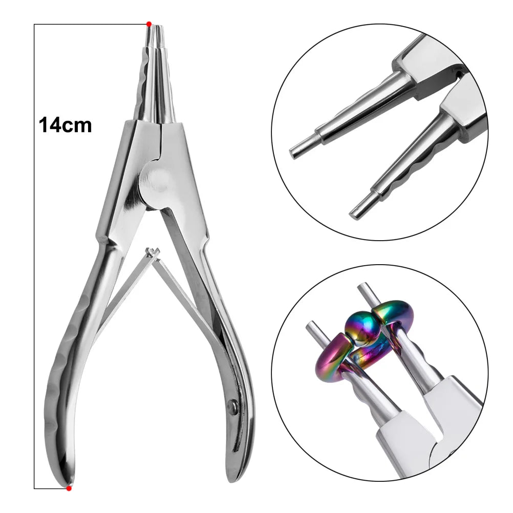 1pc Piercing Tattoo Clamp Surgical Steel Piercing Pliers Tools Dermal Anchor Hemostat Forceps Punchers Setpum Catilage Belly Lip