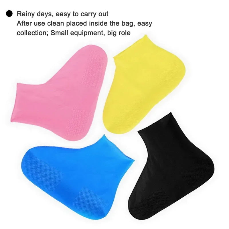 Waterproof Shoes Covers Reusable Non-slip Rain Boots Rubber Rain Boot Covers for Outdoor Use Gear Household Merchandises Home