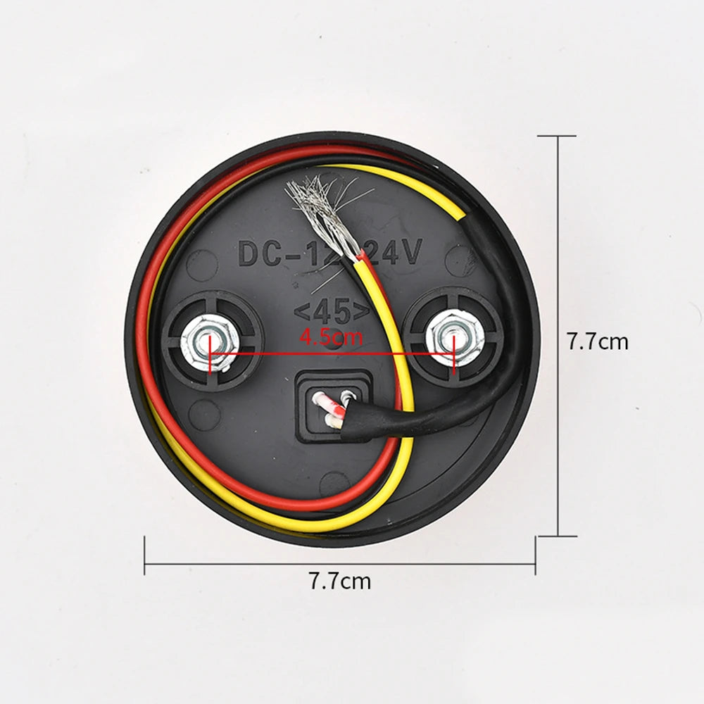 2Pcs Rotary Tractor LED Beacon 12V 24V Truck Sidelight Rotating Light Trailer Side Marker Lights Round Strobe Flashing Lamp