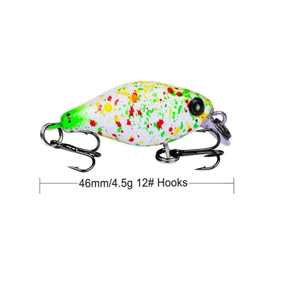 1 PCS Minnow Fishing Lure about 45mm 4.2g Crankbait Hard Bait Topwater Artificial Wobbler Bass Japan Fly Fishing Accessories