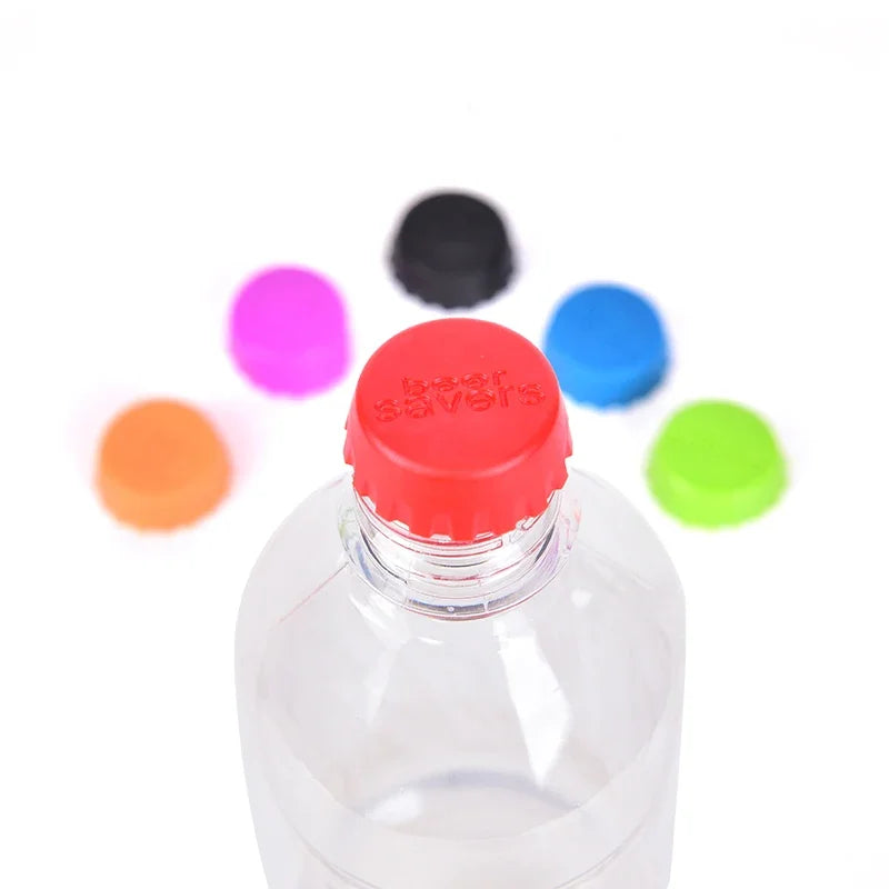 Candy Colors Silicone Beer Bottle Caps, Bar, Home Brewing, Wine Making, Barware, Kitchen, Dining, Garden, 6Pcs, 12Pcs