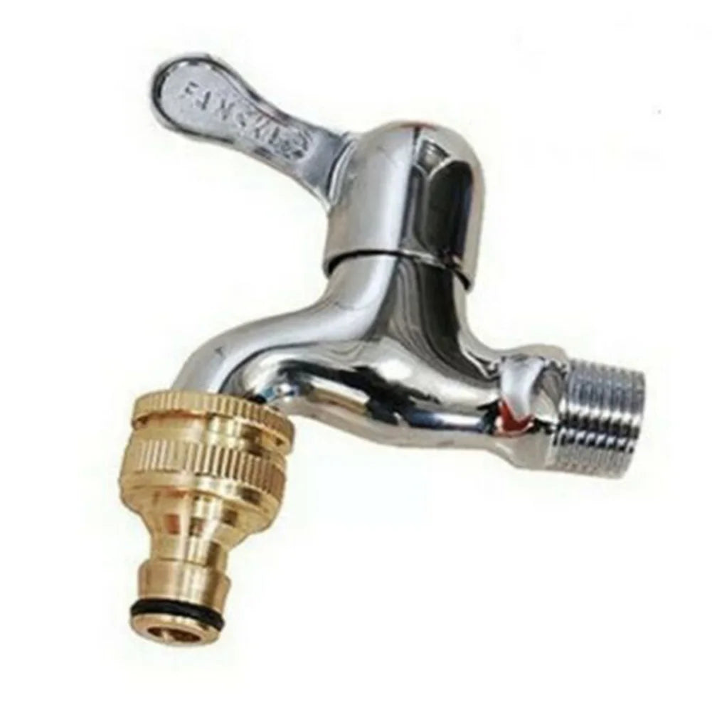 Brass Faucet Tap Connector Mixer Hose Adaptor Quick Connecter 1/2 3/4 Copper Hose Coupling Adapter Garden Watering Fittings Tool