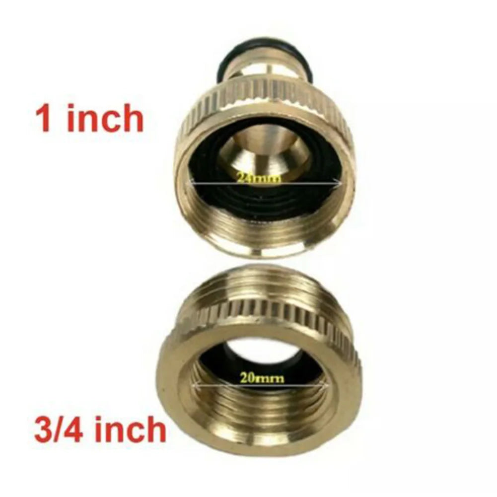 Brass Faucet Tap Connector Mixer Hose Adaptor Quick Connecter 1/2 3/4 Copper Hose Coupling Adapter Garden Watering Fittings Tool