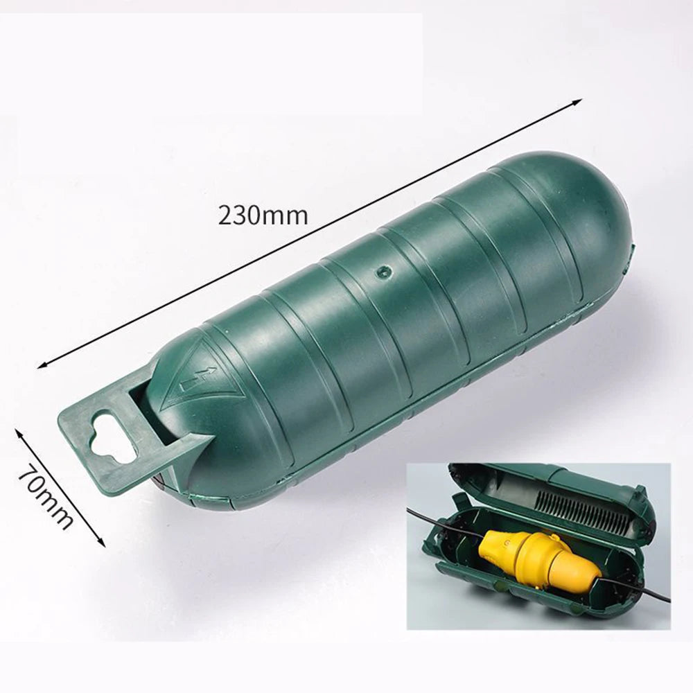 1pcs Outdoor Extension Cord Safety Cover with Waterproof Seal Weatherproof Electrical Connection Box Protect Outdoor Outlet Plug