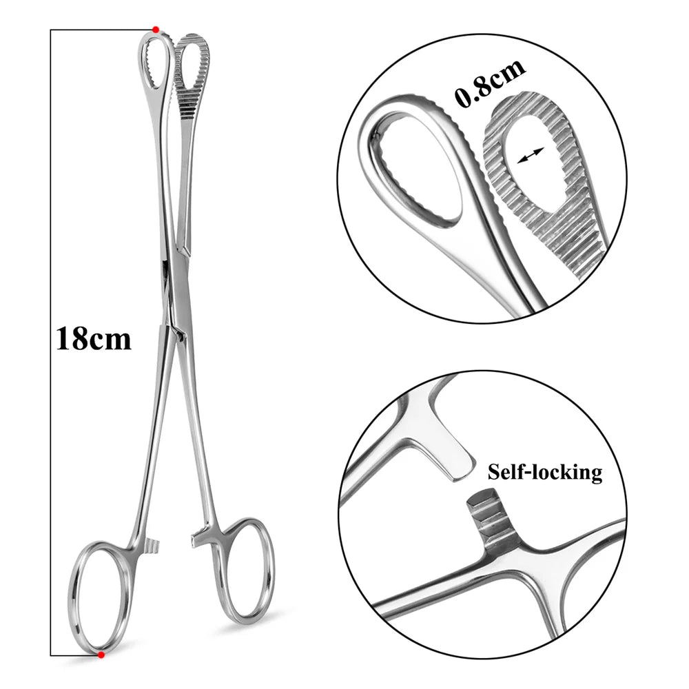 1pc Piercing Tattoo Clamp Surgical Steel Piercing Pliers Tools Dermal Anchor Hemostat Forceps Punchers Setpum Catilage Belly Lip