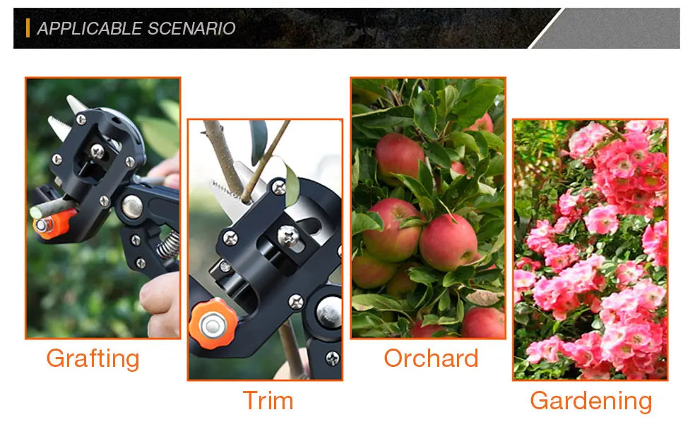 Grafting Scissor Fruit Tree Vaccination Secateurs Pruning Cutting Knife Garden Tools professional Farming Pruning Shears Tools