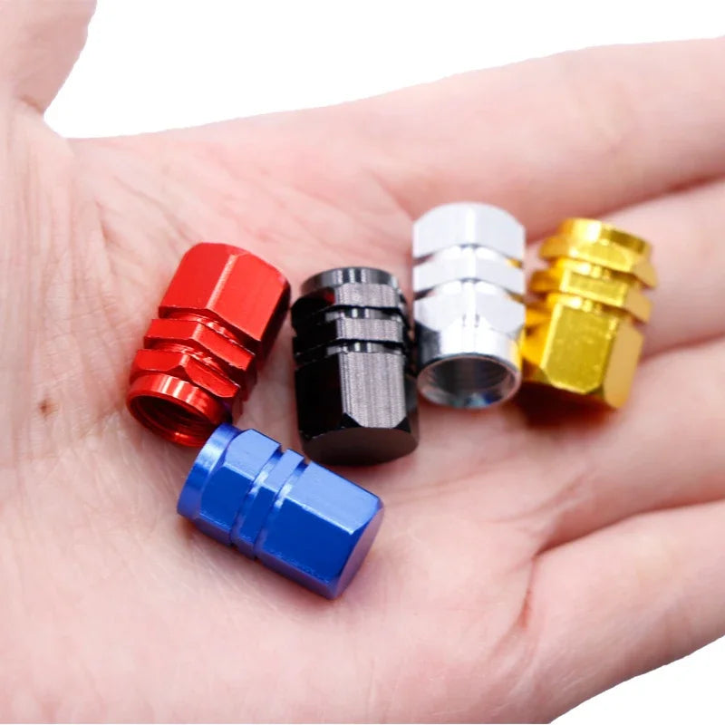 10Pcs Car Wheel Tire Valve Stems Caps Aluminum Tyre Rim Stem Covers Airdust Waterproof for BMW Auto Moto Car Accessories Tool