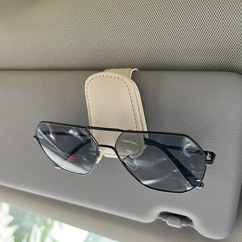 Universal Car Auto Sun Visor Glasses Box Sunglasses Clip Card Ticket Holder Stand Fastener Pen Case Eyeglasses Car Accessories