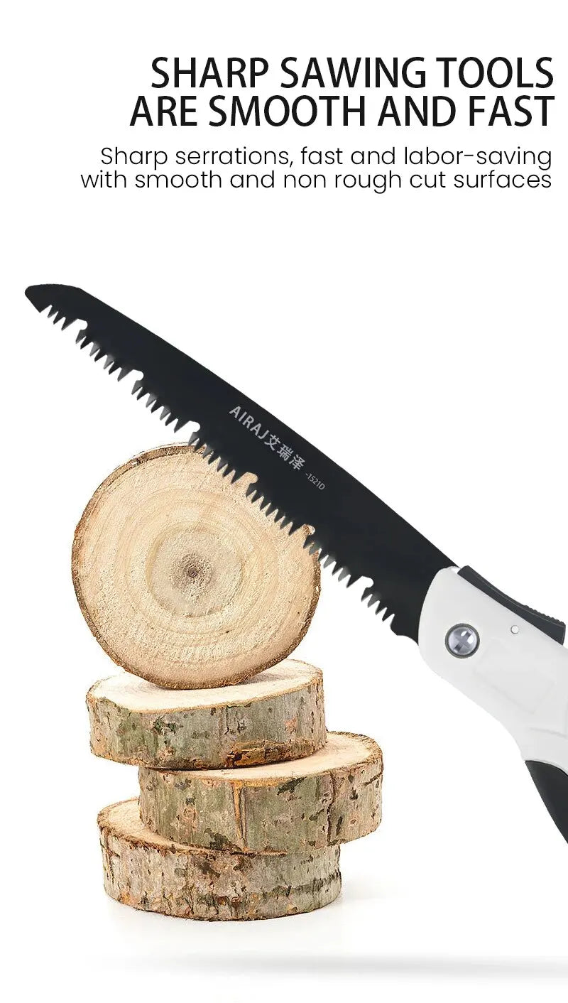 AIRAJ Woodworking Folding Saw Multifunction Cutting Wood Sharp Camping Garden Prunch Saw Tree Chopper KnifeHand Tools