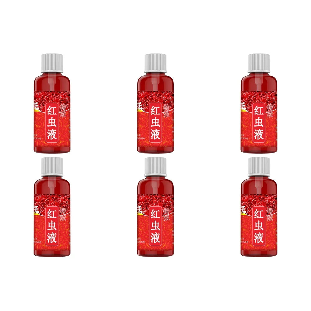 60ML Liquid Blood Worm Scent Fish Attractant Concentrated Red Worm Liquid Fish Bait Additive Perch Catfish Fishing Accessories