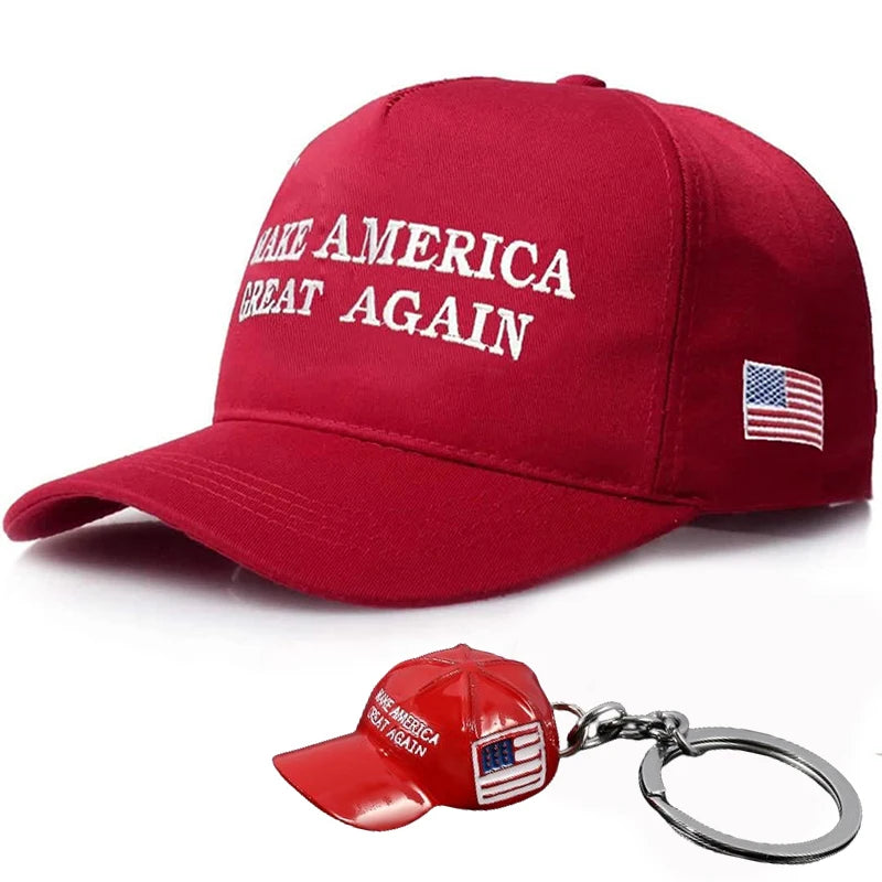 Make America Great Again Slogan Trump Republican Baseball Cap 2024 Republican Embroidered Hat Wholesale 45-47 Baseball Cap