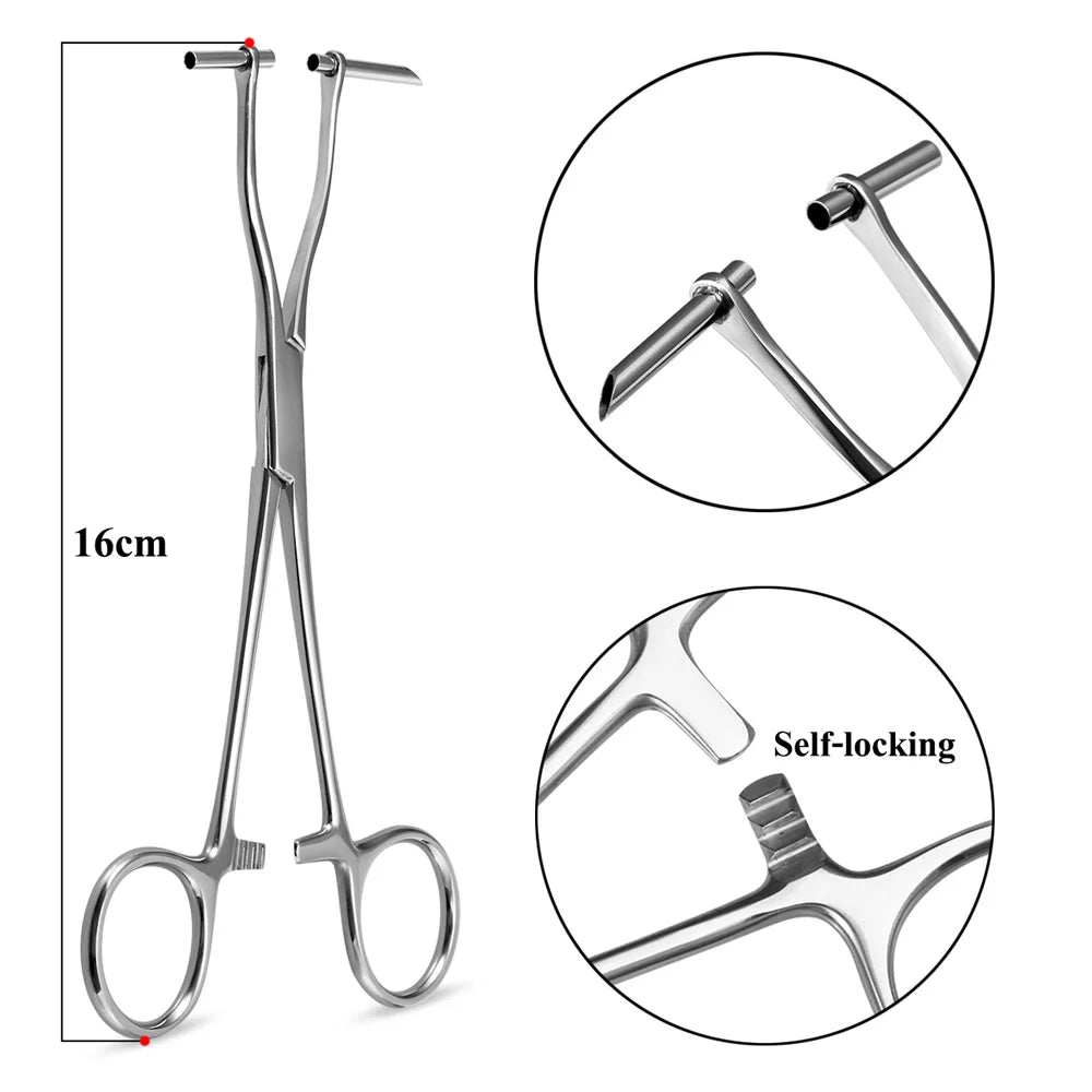 1pc Piercing Tattoo Clamp Surgical Steel Piercing Pliers Tools Dermal Anchor Hemostat Forceps Punchers Setpum Catilage Belly Lip